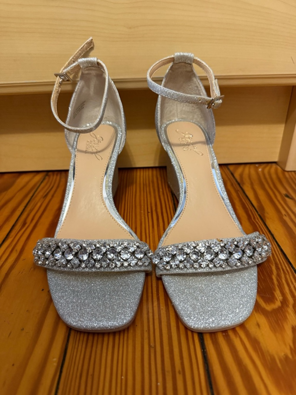 Jewel Badgley Mischka Diamond Heels